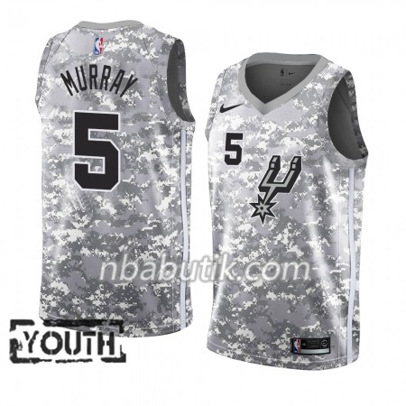 NBA Børn Trøje San Antonio Spurs Dejounte Murray 5 2018-19 Nike Grå Swingman